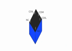 Representación del componente principal del módulo relé 5v
