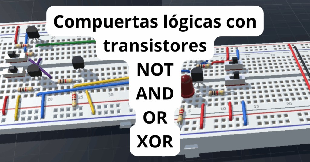 Compuertas lógicas con transistores