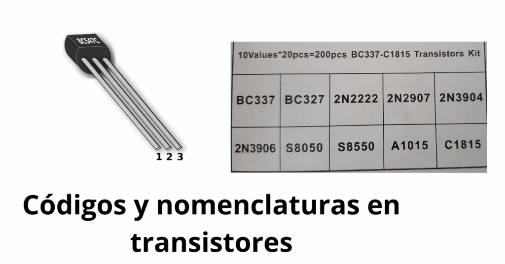 Entrada destacada códigos de los transistores